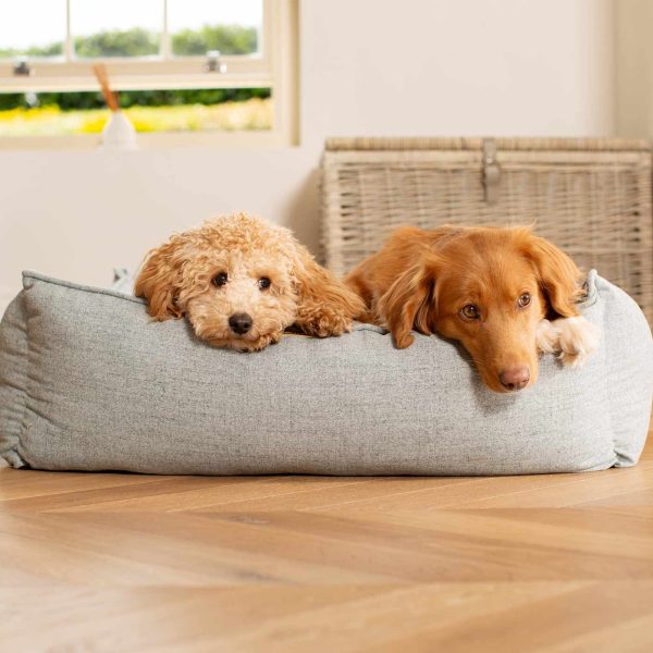 Box Bed With Removable Covers In Inchmurrin Iceberg by Lords & Labradors Online