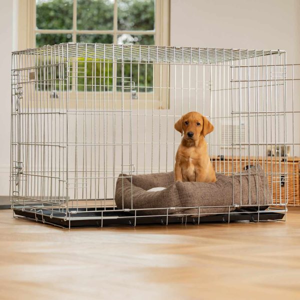 Dog Crate with Cosy & Calming Puppy Crate Bed in Inchmurrin Umber by Lords & Labradors Online Sale