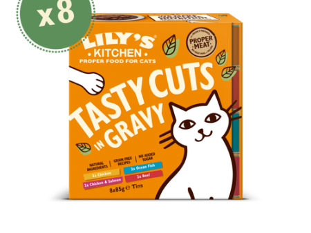 Lily s Kitchen Cat Tasty Cuts Mixed Multipack (8x85g) For Cheap