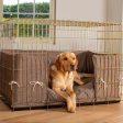 Dog Crate Bumper in Inchmurrin Umber by Lords & Labradors on Sale