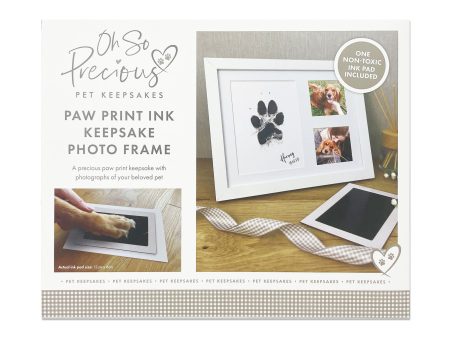 Oh So Precious Pet Paw Print Ink Keepsake Photo Frame Discount