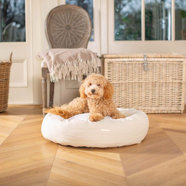 Donut Bed With Removable Covers in Savanna Bone by Lords & Labradors Hot on Sale