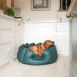 High Wall Bed With Removable Covers in Rhino Tough Forest Faux Leather by Lords & Labradors Online now