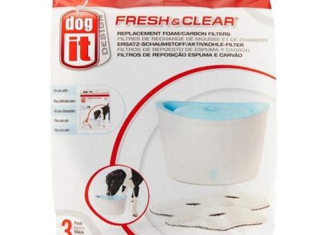 Dogit Fresh & Clear Foam Carbon Filters (3 Pack) For Cheap