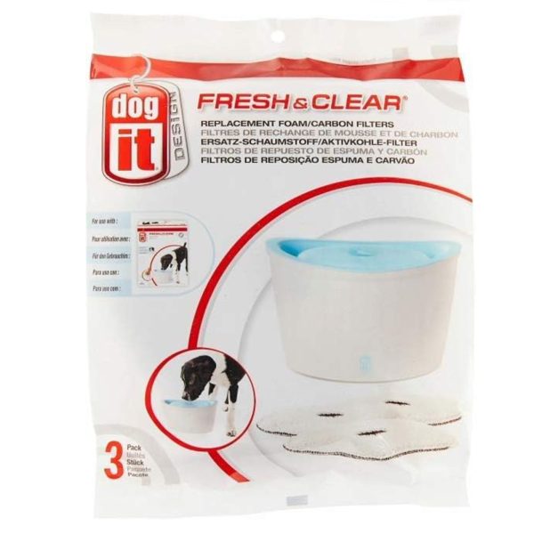 Dogit Fresh & Clear Foam Carbon Filters (3 Pack) For Cheap