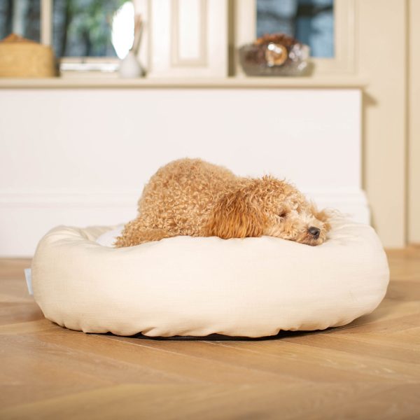 Donut Bed With Removable Covers in Savanna Bone by Lords & Labradors Hot on Sale